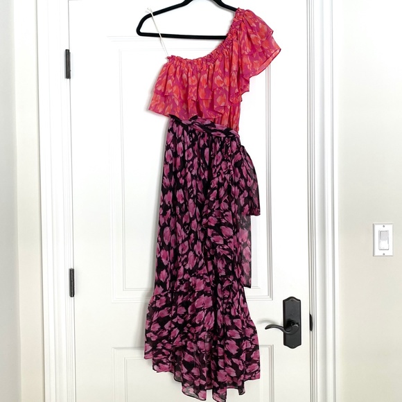 NWT MISA Rumi One Shoulder Dress - XS - Picture 3 of 10